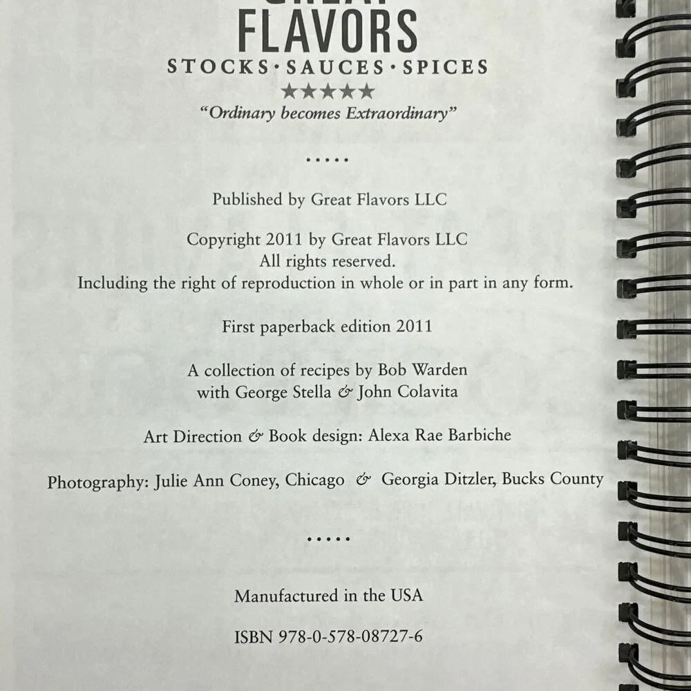 Great‎ Flavors Concentrates Cookbook - Spiral-bound